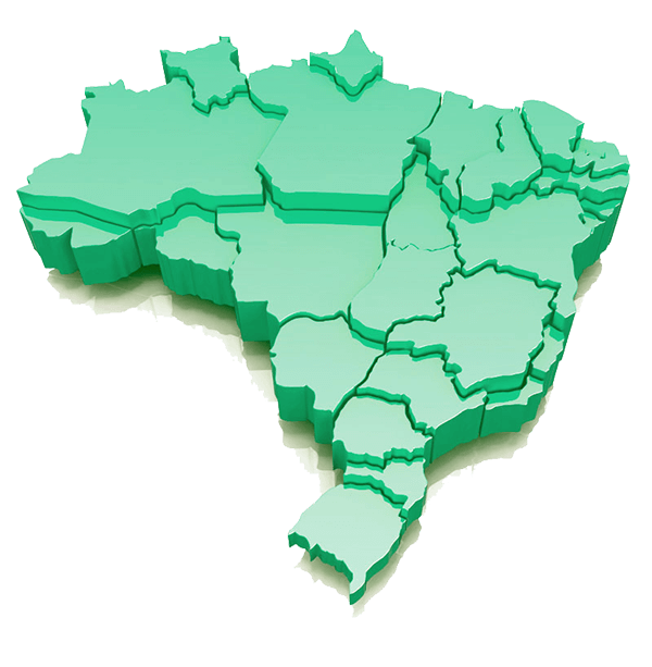 Mapa do Brasil com estados